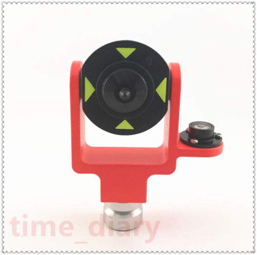 New All Metal MINI Prism 0/-30mm Offset W/Side Bubble W/Soft Bag Surveying
