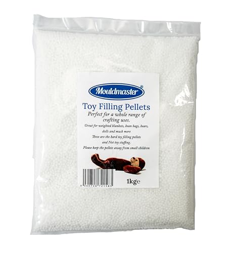 Mouldmaster Toy Filling pellets/Beads 1kg Off White TF02 (Packaging may vary) 500g