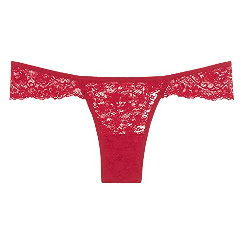 Calcinha Fio Dental Renda Final De Ano, She, Feminino, Vermelho, M