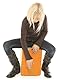 Nino Percussion Cajon Kinder Instrument - Trommelkiste für Kinder ab 4 Jahren - Musikinstrument - Schlagfläche Baltische Birke, Orange (NINO950OR)