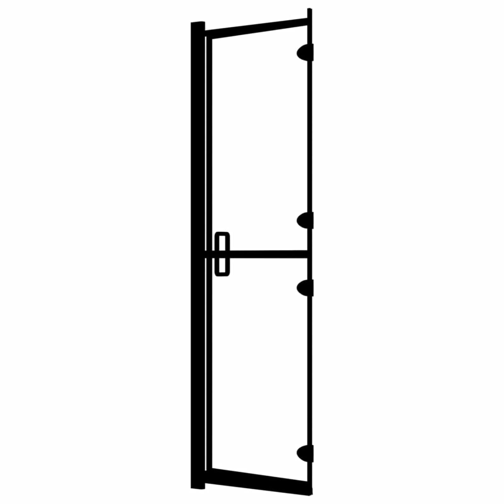 Mampara de Ducha Plegable ESG Negro 100x140 cm Plato De Ducha Mampara BañEra