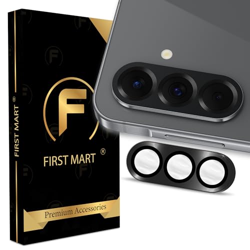 Image of FIRST MART Black Camera Ring Guard Protector for Samsung Galaxy A56 and Samsung A36 | Tempered Glass with Metal Alloy Rings, HD Clear, Scratch Resistant, Case-Friendly | Pack of 1