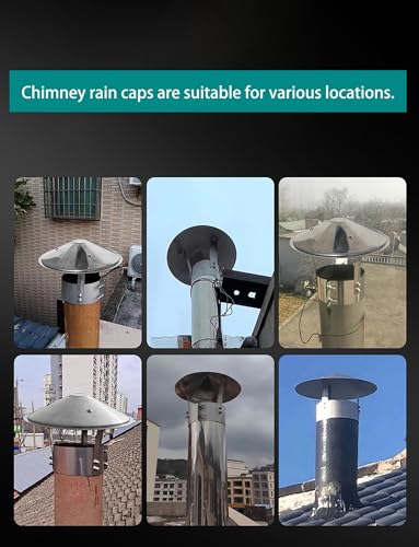 Chapeau de cheminée 250 mm réglable et résistant aux intempéries - 8
