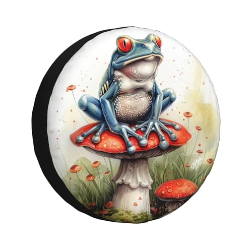 Image of Frog Spare Tire Cover Weatherproof Universal Wheel Protectors Wheel Covers for Rv Camper Travel Trailer SUV Truck 17 Inch