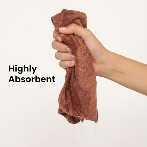 Image of Gym Towel for Men & Women Set of 2, 400 GSM Microfiber Hand Towels, Super Soft Quick Dry Sweat Towel for Workout, Sports, Yoga, Fitness, Travel & Daily Use, Multicolor