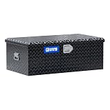 UWS FOOT-LOCKER-BLK Black Foot Locker Chest with End Pull Handles and Beveled Insulated Lid