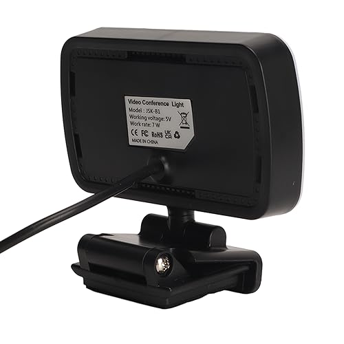 Luz para cámara web de material ABS con tres tonos de iluminación y ajuste de brillo 2