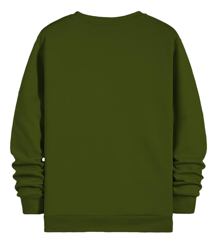Image of Women's Cotton Stretchable Full Sleeves Sweatshirt Regular Fit, Round Neck Casual Winterwear for Boys and WOMs L318 SV