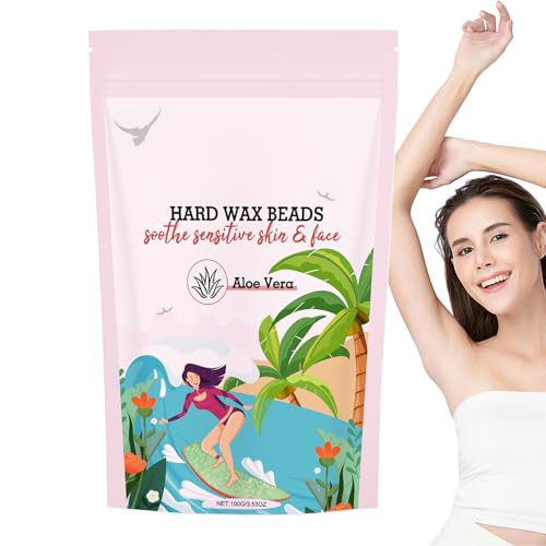 Huxibai Perlas de cera – Depilación con perlas de cera – 100 g Depilación para Hombre y Mujer Piernas Axilas Zona Bikini Cejas