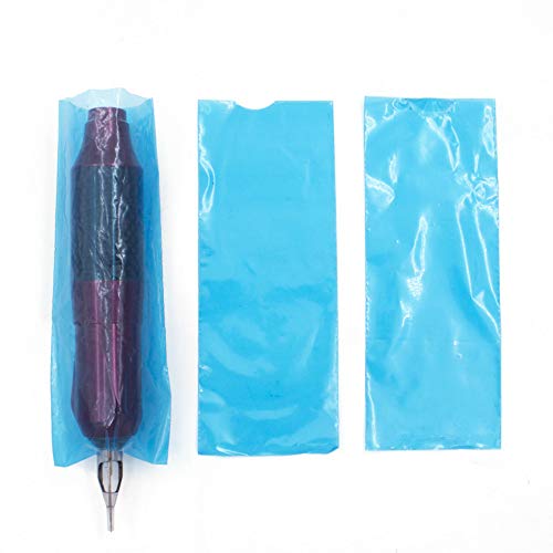 Yuelong 200Pcs Machine Pen Covers Disposable Blue Machine Sleeves Plastic Pen Type Bags For Artist #TOP4