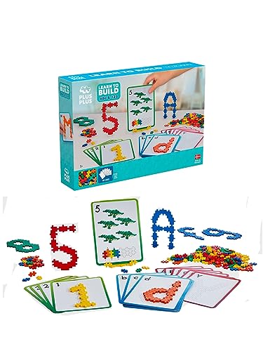 Plus Plus - Kit Scoperta Educativa Abc & 123 Da 600 Pezzi - Pp3909, 3909