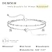 DEARMAY Silver Plated Ankle Bracelets for Women Waterproof Dainty Silver Anklets for Women Trendy Jewelry Layered Link Chain Cute Anklets Set Pack Summer Beach Fashion for Women