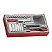 Teng Tools 35 Piece 1/4 Inch Drive Metric 6 Point Regular/Shallow & Deep Socket Set - TT1435, Silver