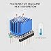 Makerbase MKS TMC2209 V2.0 Stepper Motor Driver Stepstick Mute 3D Printer Part with Heatsink Work MKS Control Borad Robin E3D Nano V3 for Creality Ender 3D Printers Mainboard Monster8 DLC32 (5 Packs)