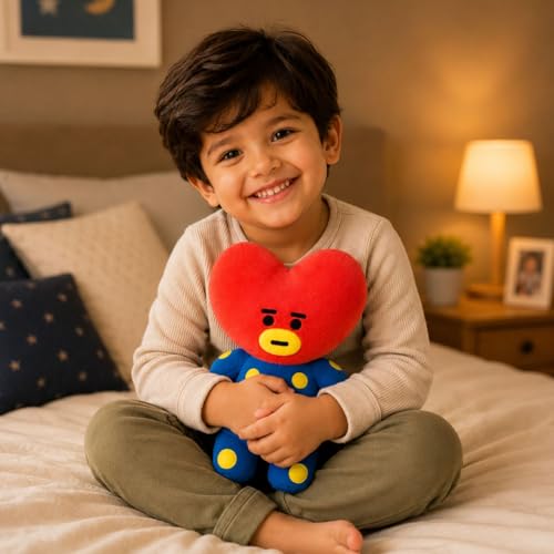 Image of Tata BTS 25cm | Ultra Soft Plush Stuffed Toy | Cute Hugging Pillow | Gift for Kids Boys Girls