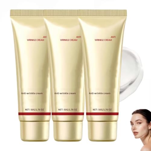 Celestvéra Creme Collagene Visage Doré 50g, Celestvera Crème Anti-Rides Au Collagène Doré, Anti Rides Puissant Immediat, Creme Collagene Visage, Hydratant Pour Le Visagé, Soin Coréen Visagé (3PC)