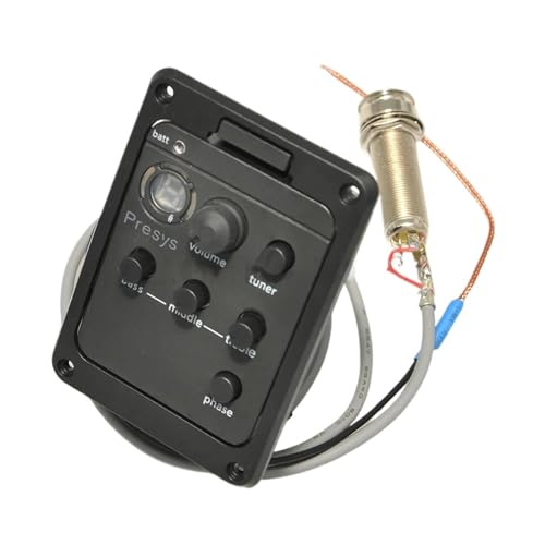 アコースティックギター用ピックアップキット 4 バンド アコースティック ギター ピックアップ チューナー マイク ブレンド プリアンプ EQ チューナー ビート ボード ソフト ピエゾ付き ISYS+ VT1(101 Presys)