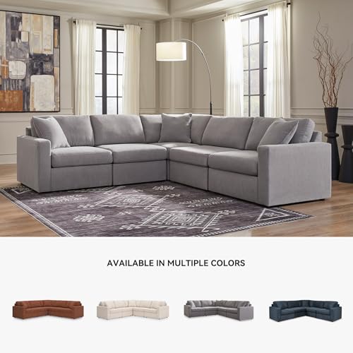 Image of Signature Design by Ashley Modular Sectional Sofa, Granite