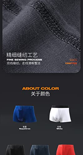 BaronHong Plus Size Men's Underwear Mesh Dual Pouch Modal Boxer Briefs4