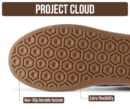Image of Project Cloud Platform Sneakers for Women Footwear - Memory Foam Insole Womens Shoes, Lightweight and Non-Slip Sole Lace Up Fashion Sneakers for Women 2026 (Volley)