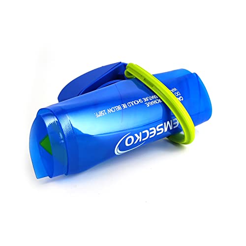 EMSECKO Collapsible Water Bottle - 700ml Foldable BPA-Free Durable Carabiner Reusable Flexible Storage Bag for Fish Bait, Milk Powder, and Nuts, Ideal for Hiking, Camping, and Travel - Image 4