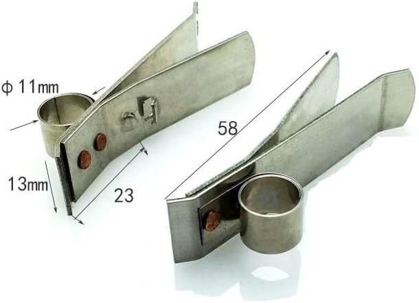 5pcs Stainless Steel Spring Clamp Carbon Brush Holder - Durable Compression Clip Circlip for Generators and Workshops(25x60mm)