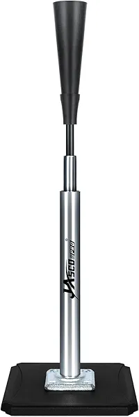 JASCOPRO Portable Batting Tee for Baseball/Softball, Height Adjustable 24-46 inches Softball Tee for Kids and Adults,Baseball Tee with Rubber Top,Metal Base,Easy Transport and Assemble Hitting Tee