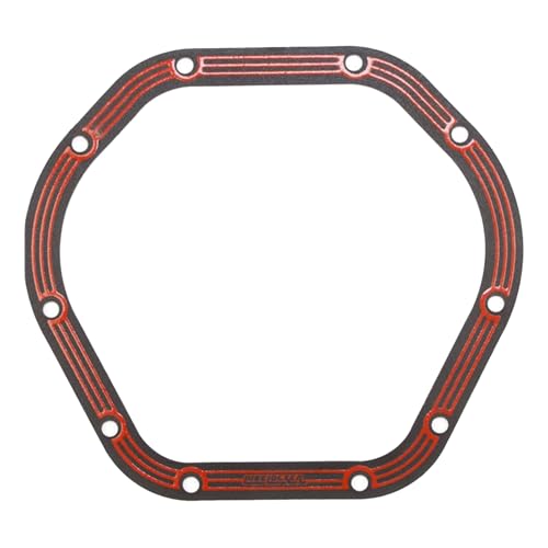 Image of Differential Cover Gasket, LLR-D044 High Temperature Resistant Transmission Gaskets, Perfect Fit Leak-proof Gaskets Replacement, Compatible with Jeep Ford GMC Axle Dana 60 50 70 (Red)