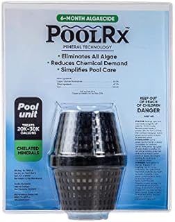 Pool RX 101066 6 Month Algaecide Treats 20k-30k gallons, Black