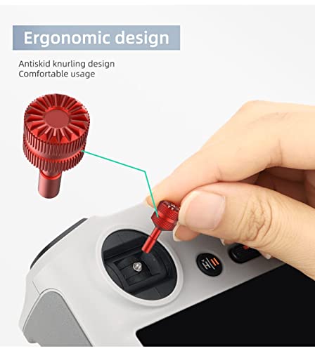 Image of GetZget Thumb Rocker for DJI Mini 3 /4 / 5 Pro RC /Mavic 3 Classic /Air 3s RC2 Smart Remote Controller Joysticks Accessories (Titanium)