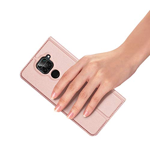 Greaked DUX DUCIS para Xiaomi Note 10 Lite/Redmi Note 9/Note 10X 4G Capa magnética de couro com comp