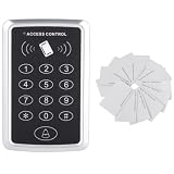Control System with Keypad and Card Reader, Supports 1000 Users & Password Entry, Standalone Door Security Machine Home Office Hotel, Includes 10 Cards