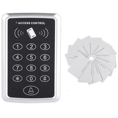 Control System with Keypad and Card Reader, Supports 1000 Users & Password Entry, Standalone Door Security Machine Home Office Hotel, Includes 10 Cards