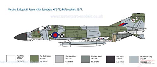 Italeri Phantom FG.1 kit de modelisme avec lignes de structure gravees - 3