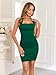 oten Birthday Dresses for Women Sexy Halter Sleeveless Backless Ruched Bodycon Graduation Mini Dresses for Special Occasion Dark Green Medium