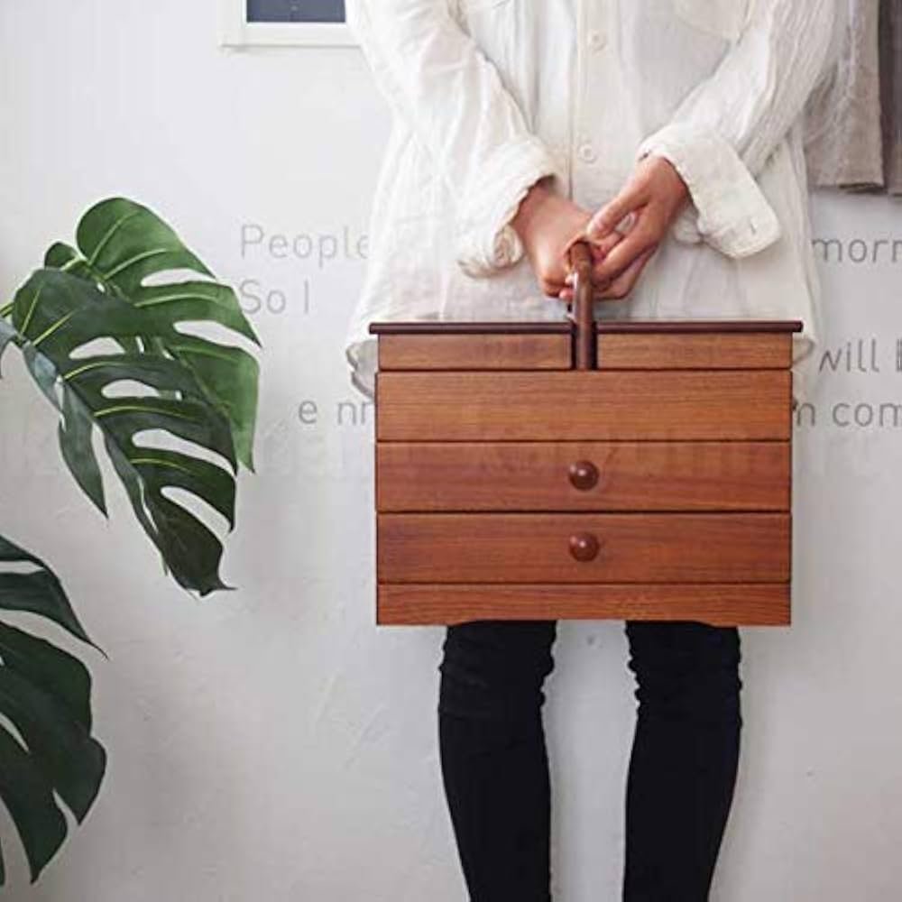 Amazon.co.jp: 日本製 ソーイングボックス 裁縫箱 針箱