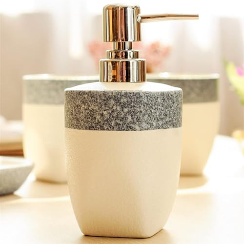 Accesorios de baño juego de 4 piezas para eliminar el desorden del lavabo familiar 5