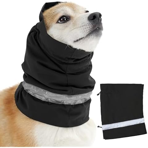 Kercynar Dog Ear Covers Waterproof for Bath, Thunderstorms, Dog Anxiety Relief Hat, Dog Windproof Reducing Noise Hat, Warm Dog Ear Cover Winter Hat Cover