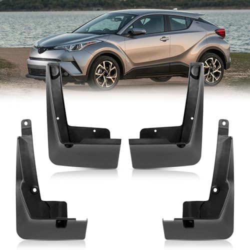 Image of 2019 C-HR Mud Flaps Mud Guards Compatible with Toyota CHR 2018 2019 Splash Guard No Drilling Required All Weather Mudflaps(Set of 4)