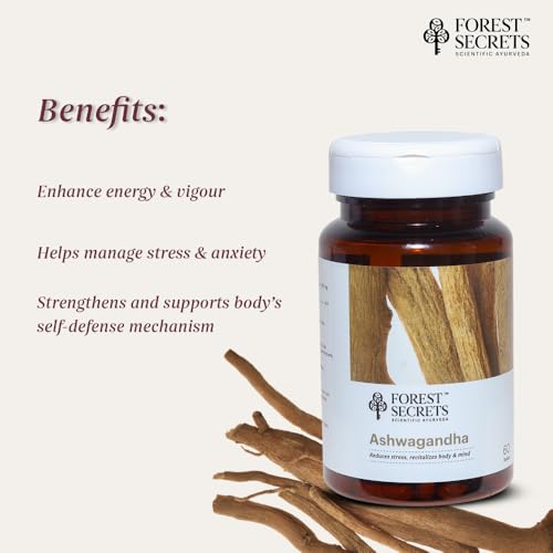 Image of Ashwagandha Capsules | 100% Natural Stress Relief & Sleep Support | Improves Strength, Immunity & Recovery | For Men & Women | 60 Capsules