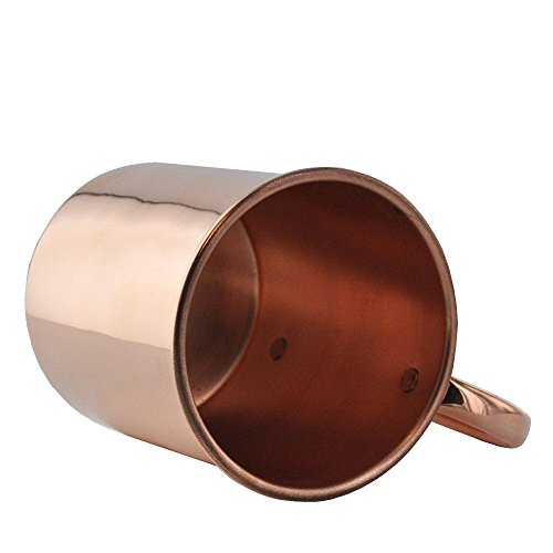 Solid Copper Moscow Mule Mug - 100% Pure Copper - Authentic Moscow Mule Mugs (16 Oz Barrel) #TOP6