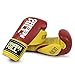 GREEN HILL Guanti da Boxe Ultra GUANTONI Pugilato Pelle Giallo Gialli Greenhill (Rosso/Giallo, 12 oz)
