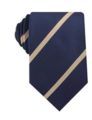 Navy Blue Champagne Striped