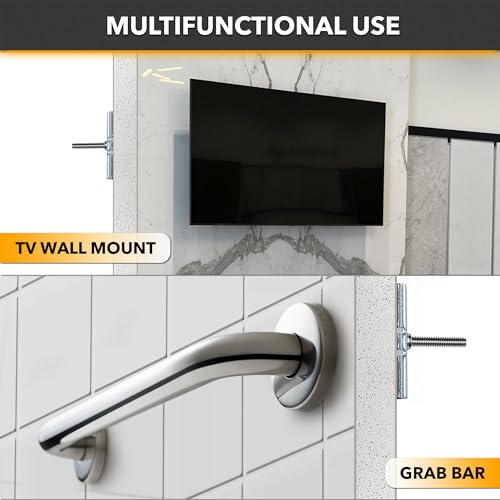 CondoMounts MSK9002 Tiled Wall TV Mounting Kit | Granite | Marble | NO Stud | Grab Bar | Home Accessories Mount | Holds 90lbs | Includes 4 Elephant Anchor Set & 1-Diamond Drill Bit by CondoMounts - Image 3