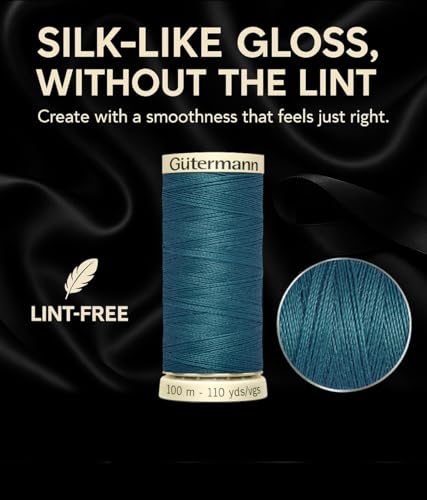 2X 100m Gutermann Sew-All Polyester Thread for Hand or Machine Sewing, Dark Teal 223 – Bundled by GetInStyle Shop - Image 3