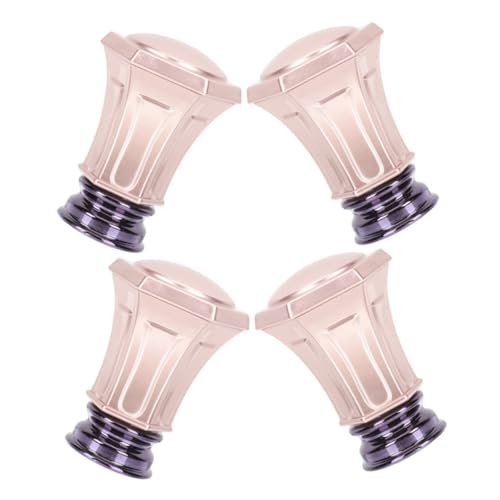 Garneck Vintage Decorative Rod Caps in Rose Gold Plastic Finials for Curtain Pole