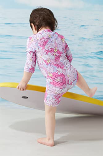 Image of UMELOK Baby Girl One Piece Swimsuit Infant Rash Guard Bathing Suit