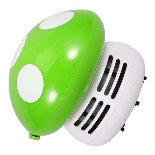 Mikinona Limpiador De Escritorio Mini De Mesa Portátil Verde Aspirador De Mano para Polvo y Suciedad PC Oficina y Hogar