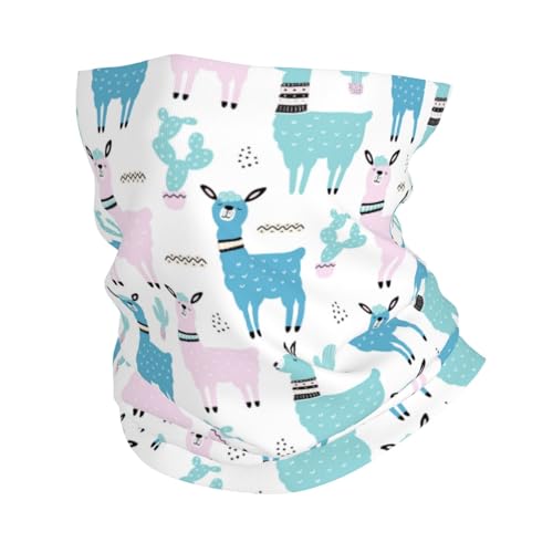 TZTTZT Polainas coloridas y bonitas de alpaca para el cuello para hombres y mujeres, bufanda para la cabeza, máscara facial, pasamontañas