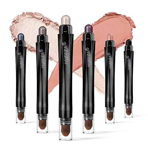 LUXAZA 6-Piece Eyeshadow Stick Set – Blue Grey